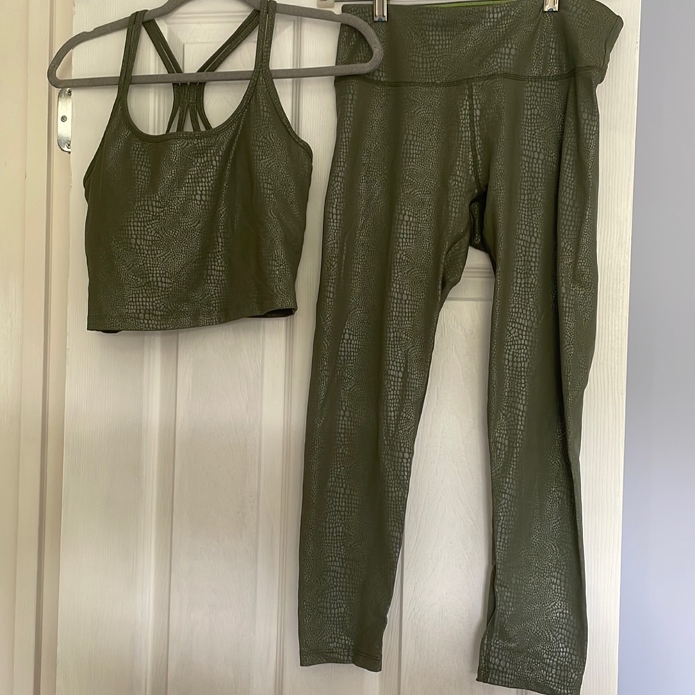 CALVIN KLEIN PERFORMANCE Green Workout Set